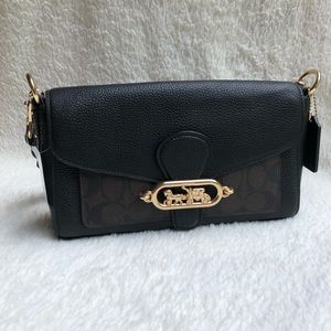 COACH Jade Shoulder Bag With Signature Design.